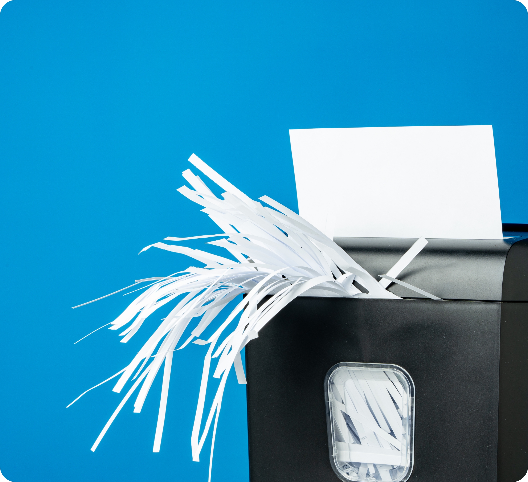 Papier was vernichtet wird